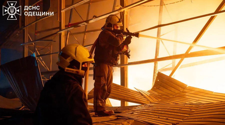 Russian forces damage infrastructure facility in Odesa – photos