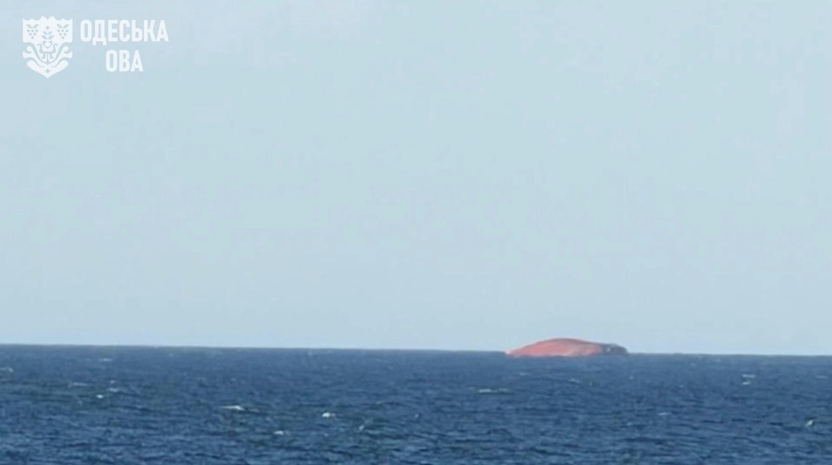 Foreign cargo ship attacked by Russian missiles sinks off Odesa coast
