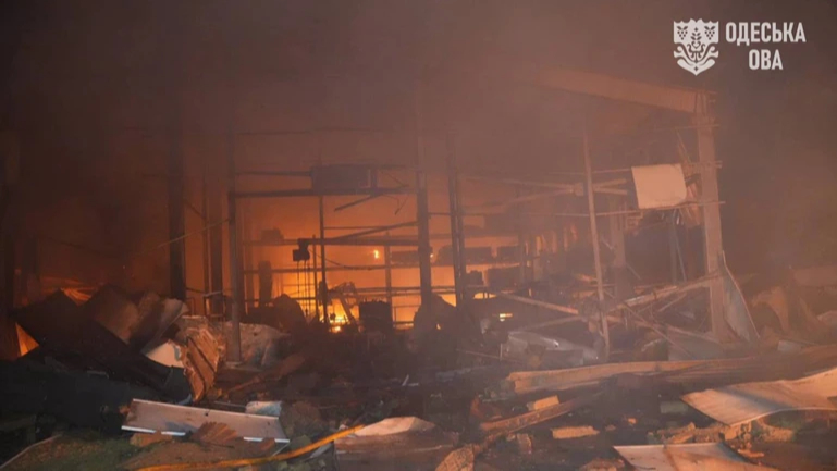 Russians attack enterprise in Odesa Oblast