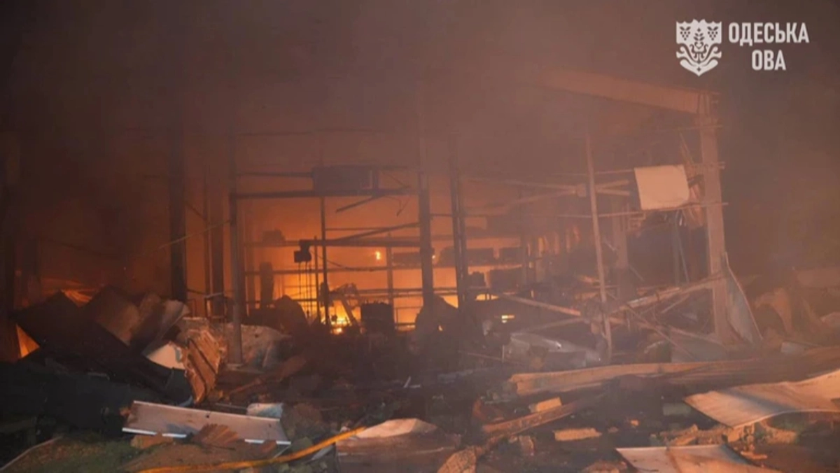 Russians attack enterprise in Odesa Oblast