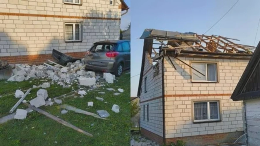 Fighter jet missile, not drone, destroyed house roof during Russian incursion into Poland, newspaper says
