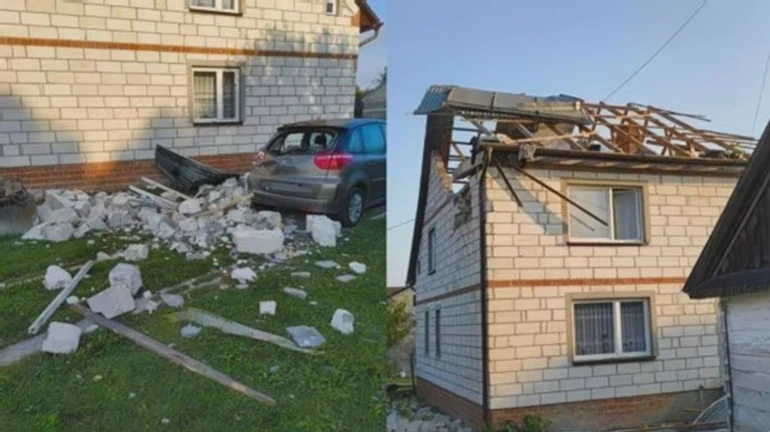 Fighter jet missile, not drone, destroyed house roof during Russian incursion into Poland, newspaper says