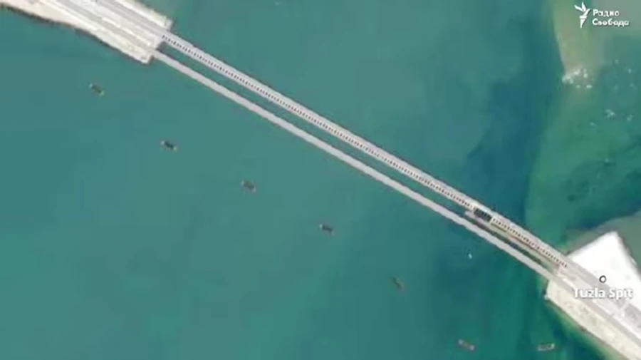 Ukrainian Navy confirms Russians have ramped up security at Crimean Bridge
