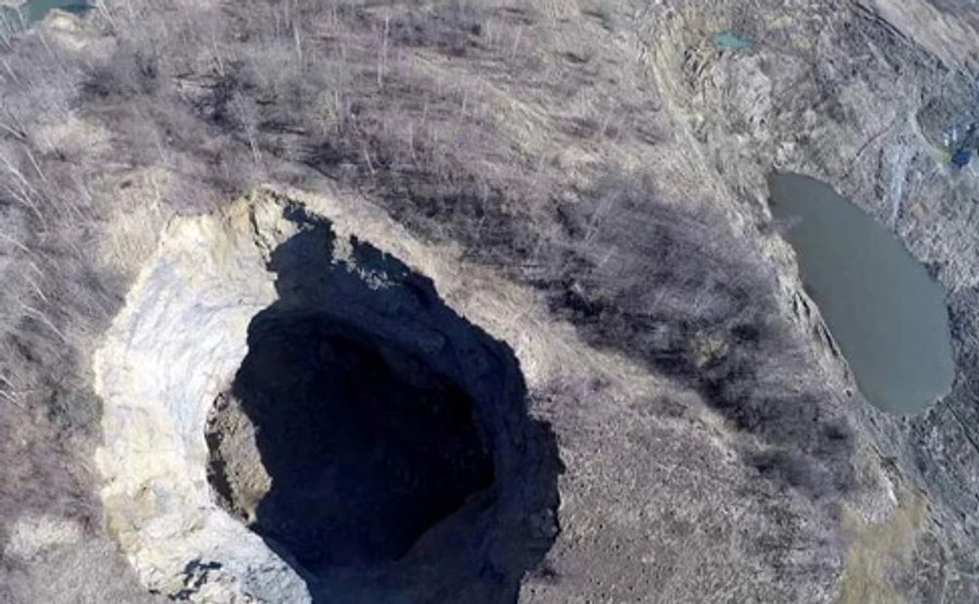 Поблизу Трускавця утворилось нове карстове провалля