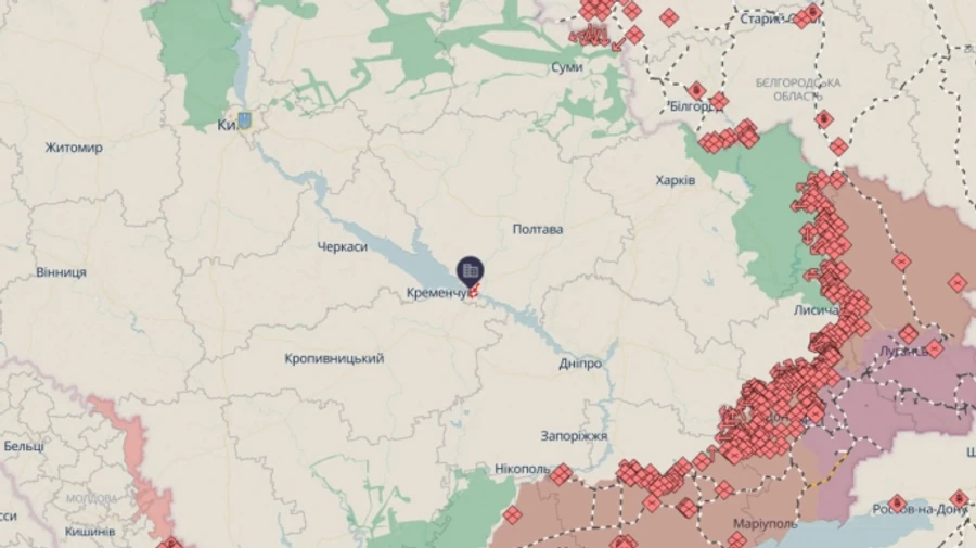 Russian drone strike hits military enlistment office in Kremenchuk