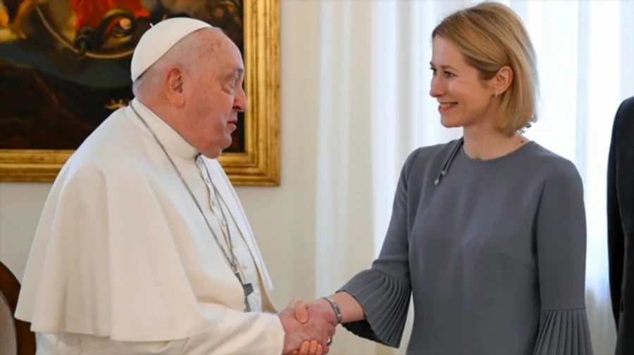 EU chief diplomat talks to Pope Francis about need for lasting peace in Ukraine