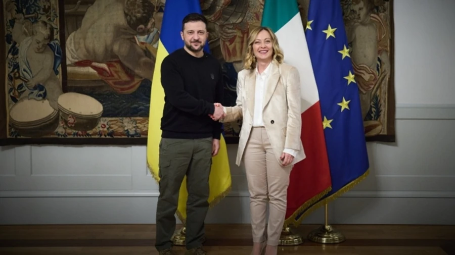 Zelenskyy meets Italian PM to discuss strengthening Ukraine's air defence and preparations for Ukraine Recovery Conference in 2025
