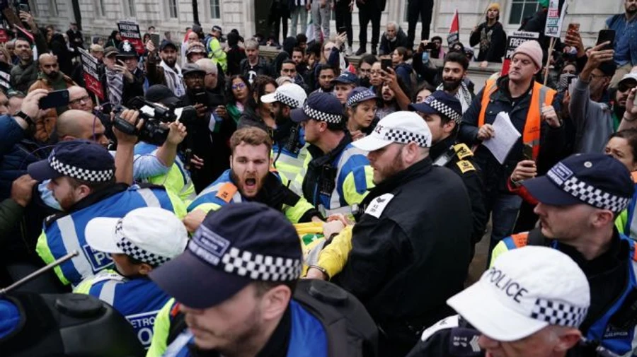 В центре Лондона снова прошла массовая пропалестинская акция