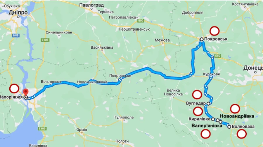 Відомі маршрути евакуації з Маріуполя та Волновахи. Росіяни під час тиші можуть просуватися вперед