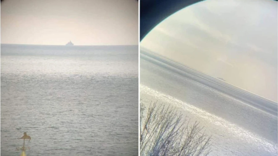 Russian naval ship spotted near Odessa shores