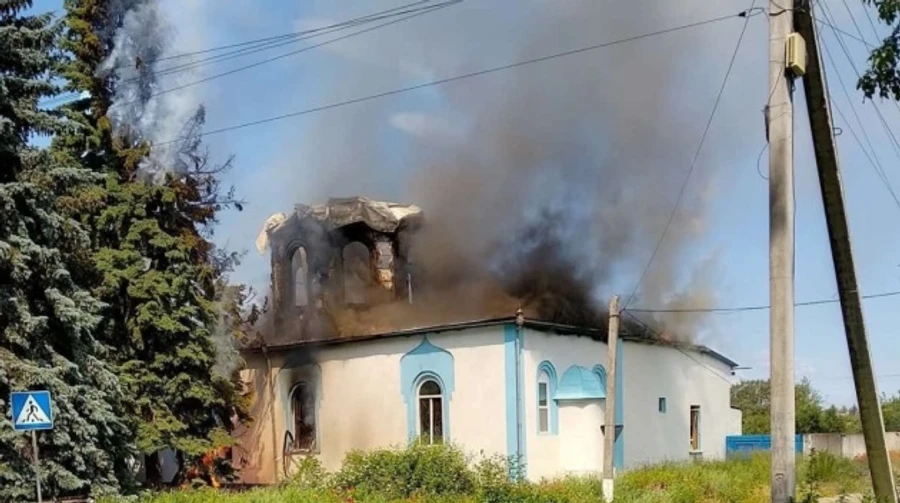 Russian drone destroys Holy Dormition Church in Dnipropetrovsk Oblast