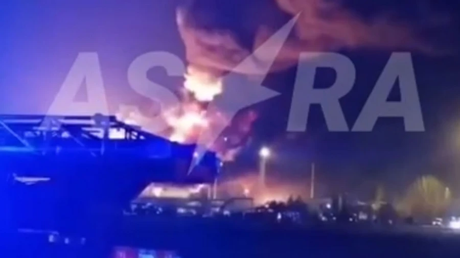 Explosion at burning oil depot in Russia's Krasnodar Krai ruptures another tank – videos
