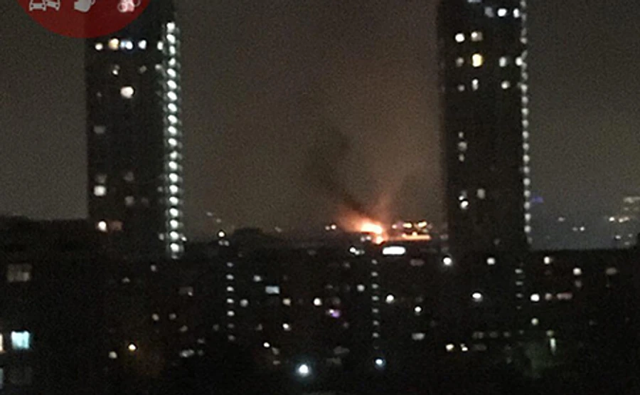 У Києві горів ТЦ SilverBreeze