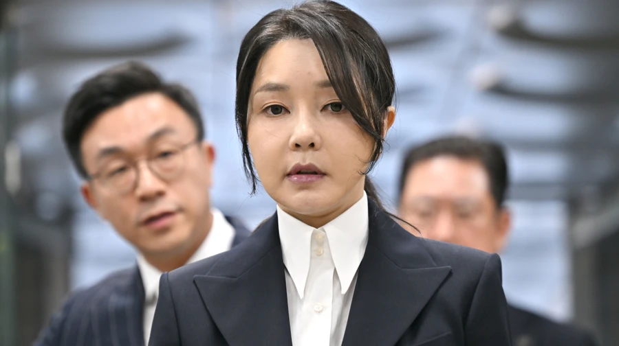 The wife of the ex-president of South Korea was given 20 months in prison