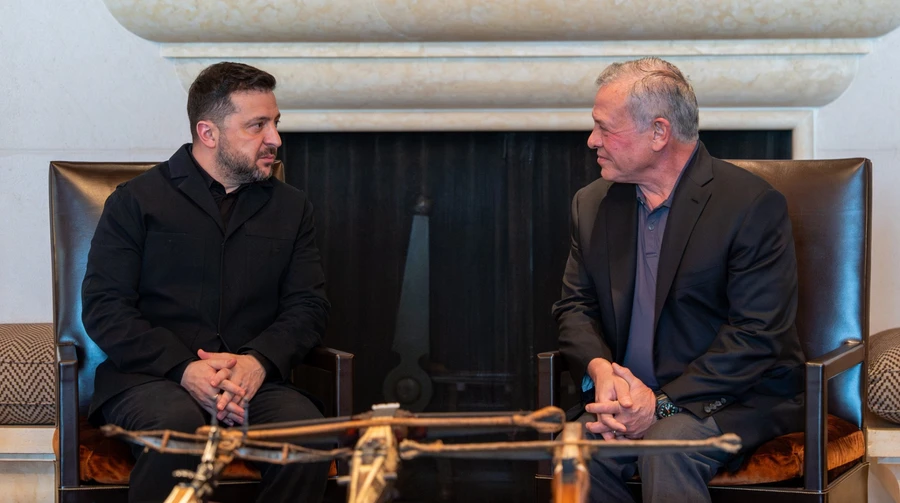 Зеленский обсудил с королем Иордании возможное партнерство в сфере безопасности