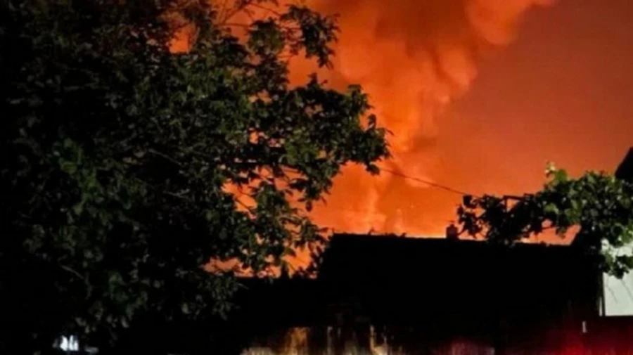 Ukrainian drone hits oil depot in Russia's Belgorod Oblast