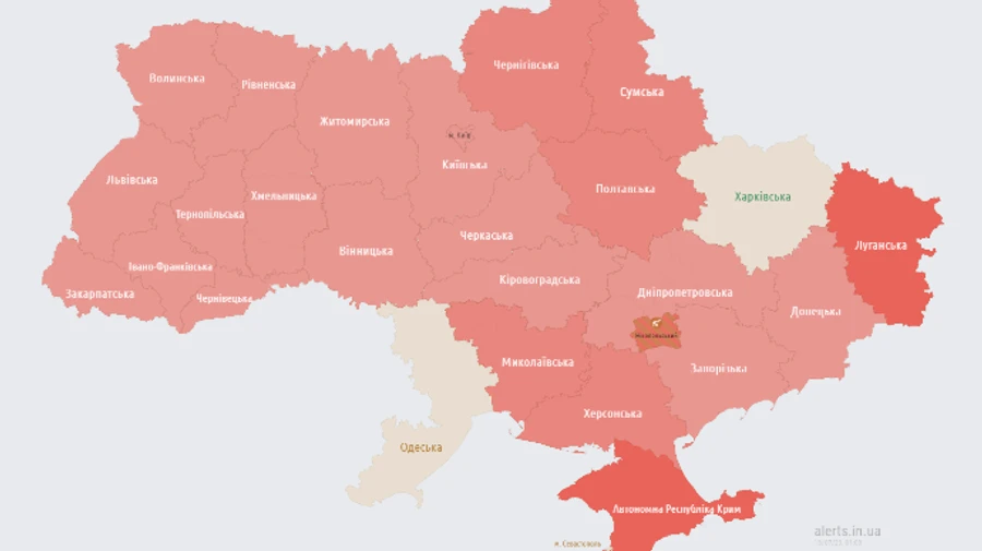 В Киеве и ряде областей объявляли воздушную тревогу