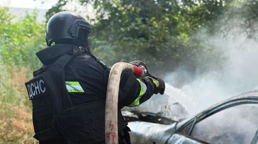 Russian UAVs hit petrol station and utility vehicle in Kharkiv, injuring several people