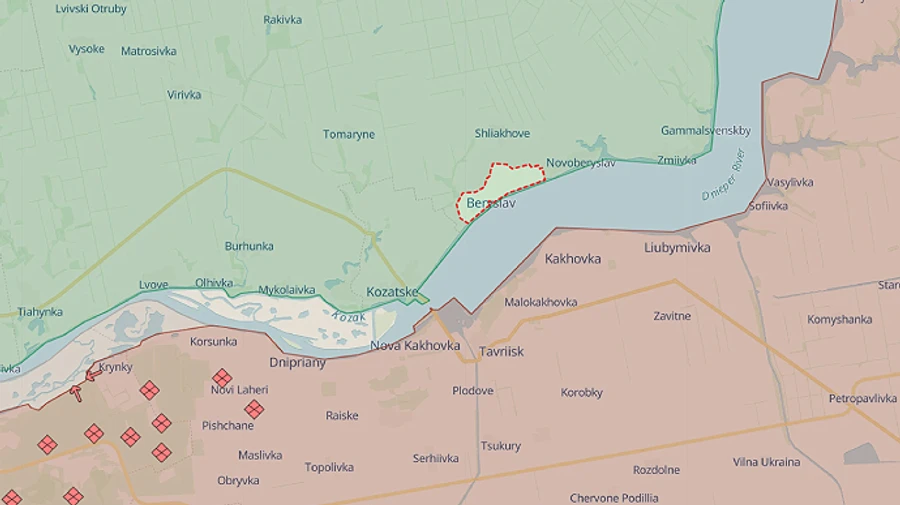 Russians bomb Beryslav with drone-dropped explosives, wounding man