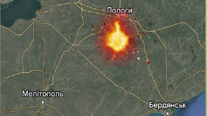 В оккупированном городе Пологи на Запорожье уничтожен штаб партии Единая Россия – Федоров