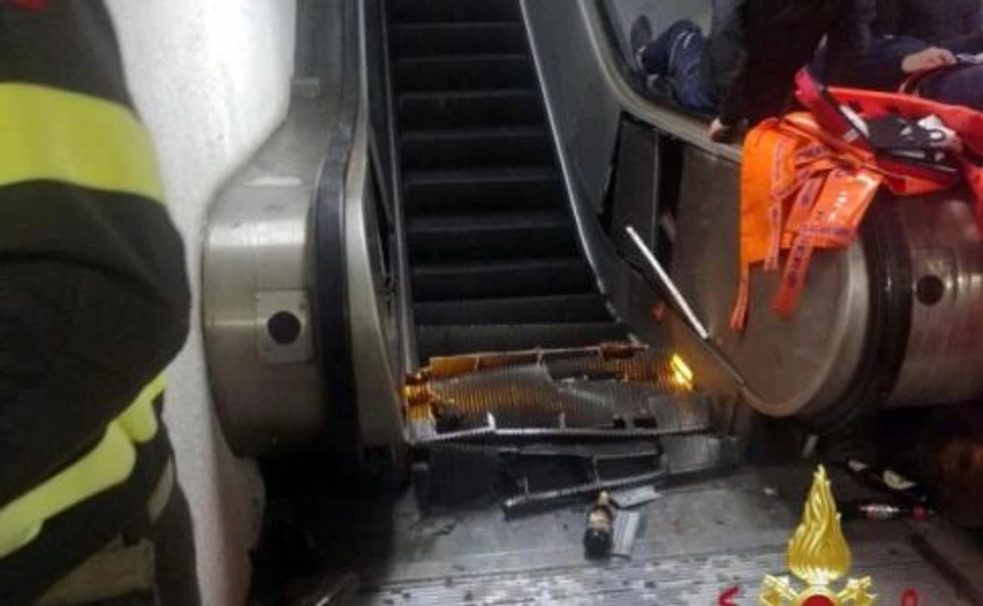 У Римі обвалився ескалатор із фанатами ЦСКА, постраждали й українці