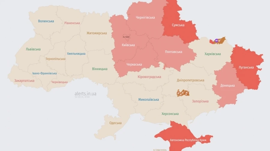 В країні була оголошена масштабна повітряна тривога через ракетну небезпеку