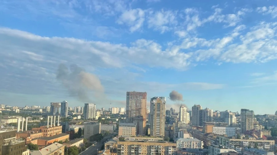 Missile hits multi-storey building in Kyiv, people trapped under rubble