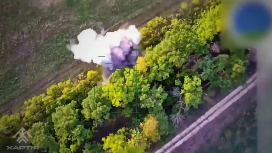 Members of Ukraine's Khartiia Brigade repels Russian assault near Lyptsi in Kharkiv Oblast – video