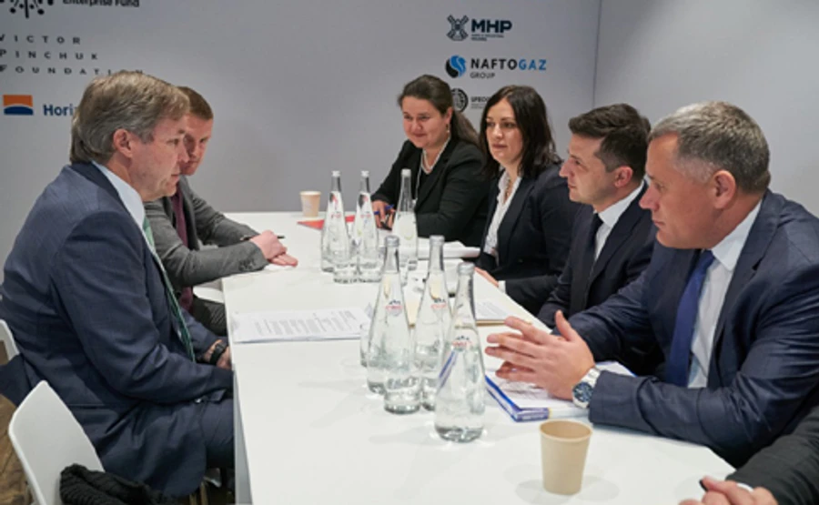 Зеленский провел первую встречу в Давосе