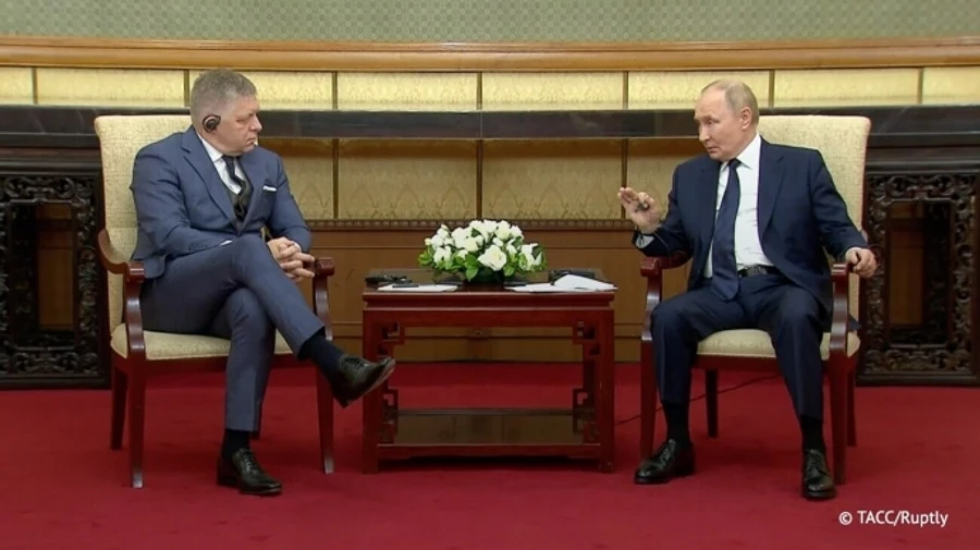 Slovak PM meets with Putin in Beijing