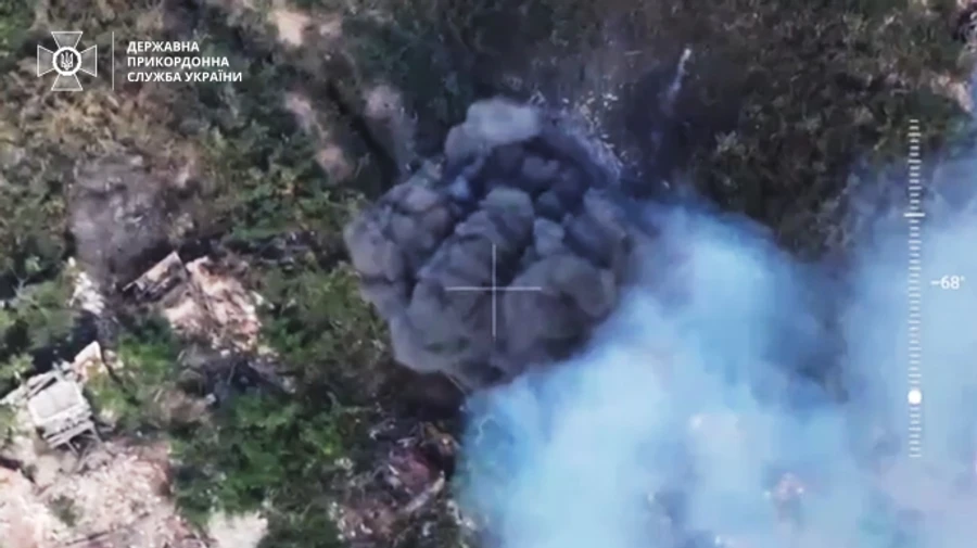 Ukrainian border guards hit Russian field ammunition storage point near Bakhmut