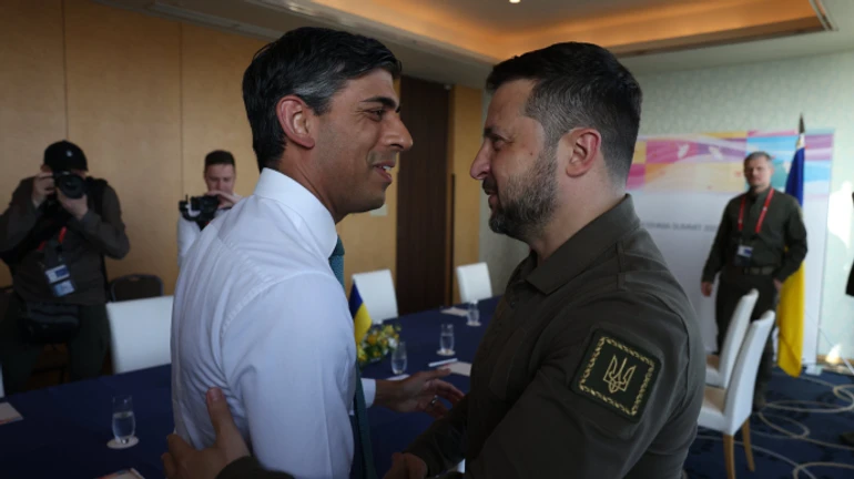 UK PM delighted to see Zelenskyy in Japan: You made it!
