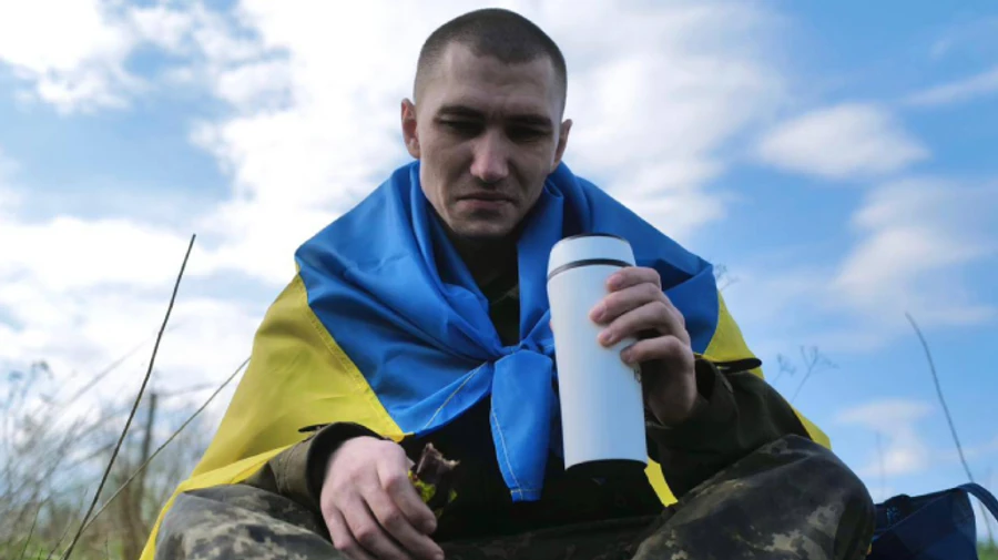 Exclusive footage is released of 44 prisoners of war returning to Ukraine