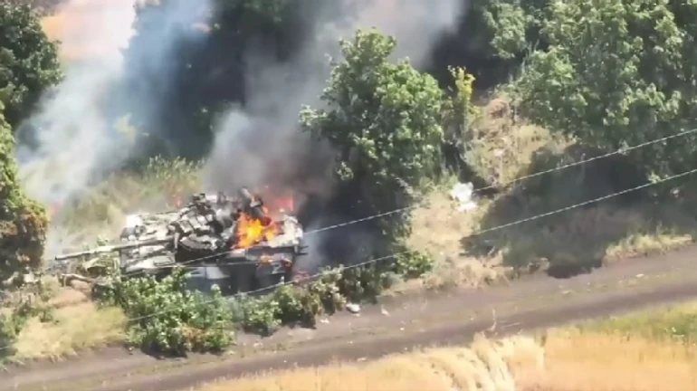 Armed Forces of Ukraine showed the perfect tuning for the Russian tank