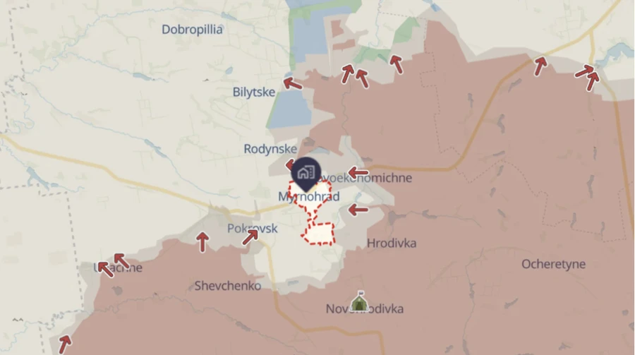 Ukrainian military clarifies statement on Myrnohrad, says no Russian troops in city