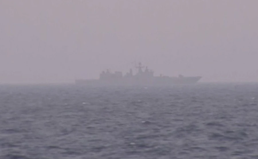 Російський ракетний фрегат рухається в Азовське море