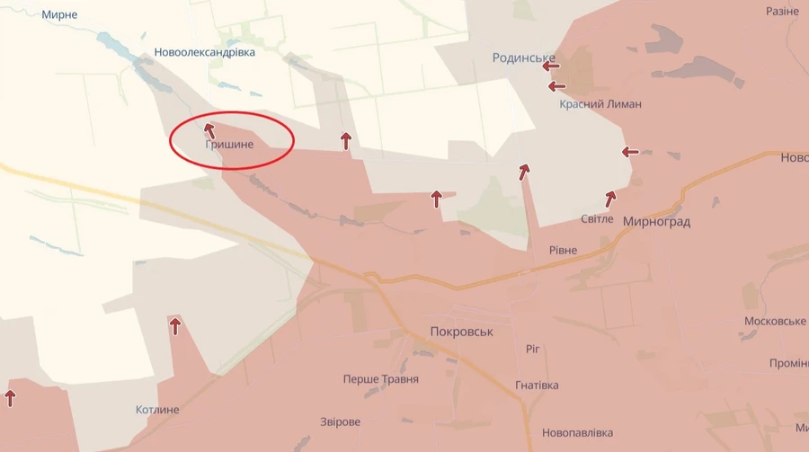 DeepState: Росіяни другий день поспіль просуваються у Гришиному