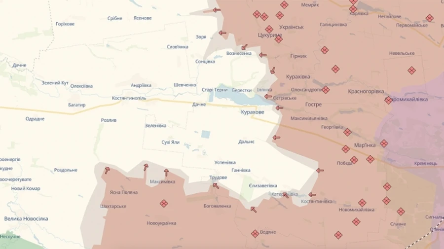 DeepState: Российские войска имеют продвижение вблизи шести населенных пунктов