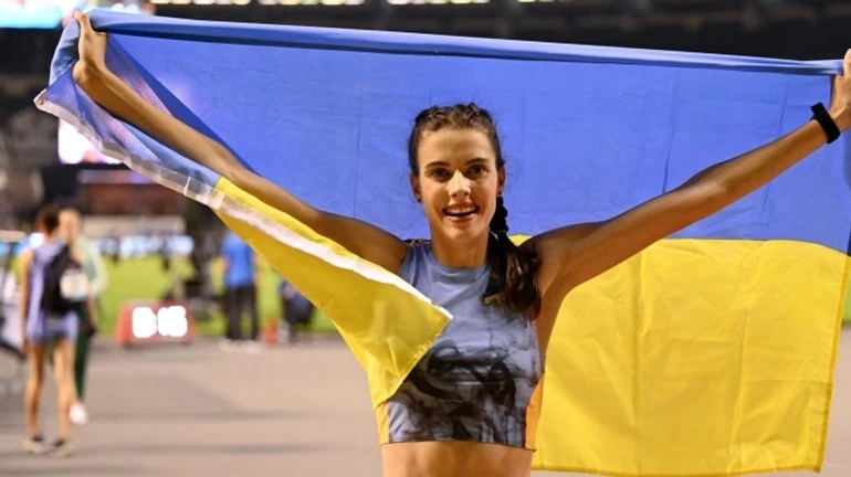 Ukrainian high jumper Yaroslava Mahuchikh breaks 37-year-old world record