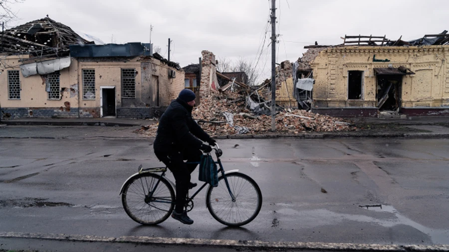 Russian forces attack Vovchansk three times overnight, injuring one person