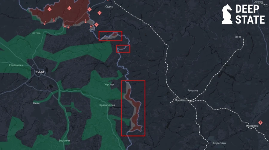 DeepState: Росіяни активізувалися біля кордону на Сумщині й розширюють зону контролю