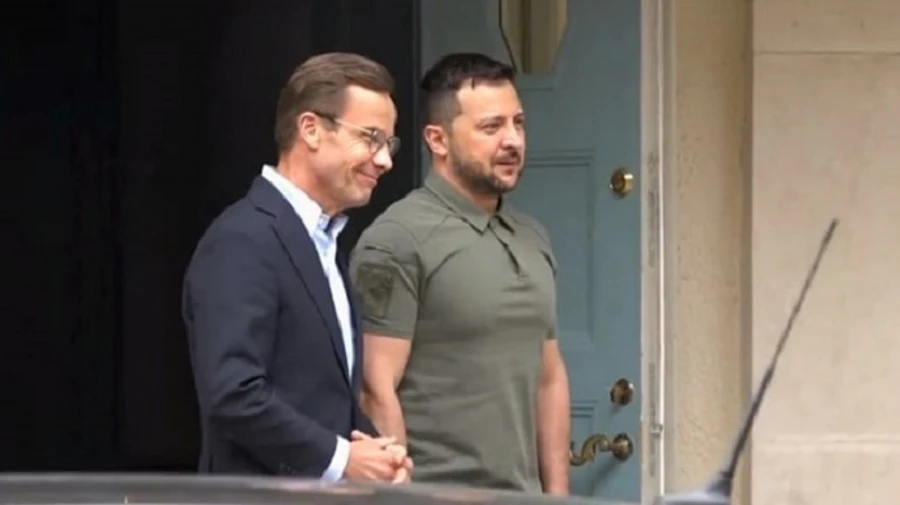 Zelenskyy begins meeting with Swedish Prime Minister: Discuss CV-90 production in Ukraine