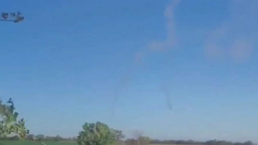 Ukrainian soldier shoots down missile using portable anti-aircraft missile system