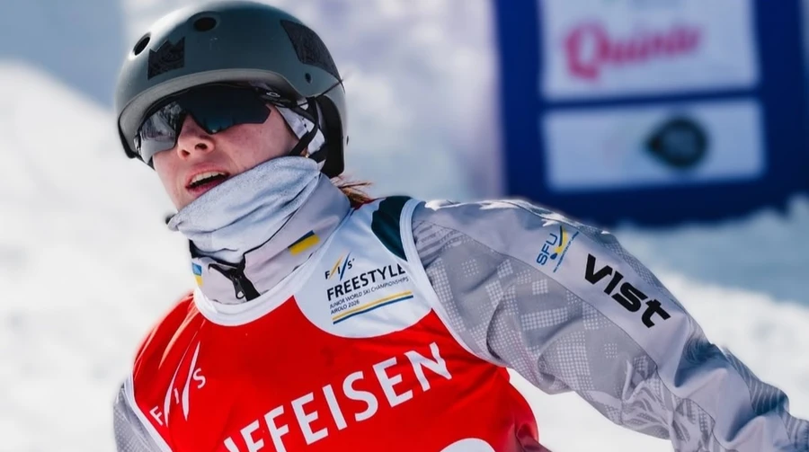 Ukrainian freestyle skier wins bronze in aerials at FIS Junior World Championships