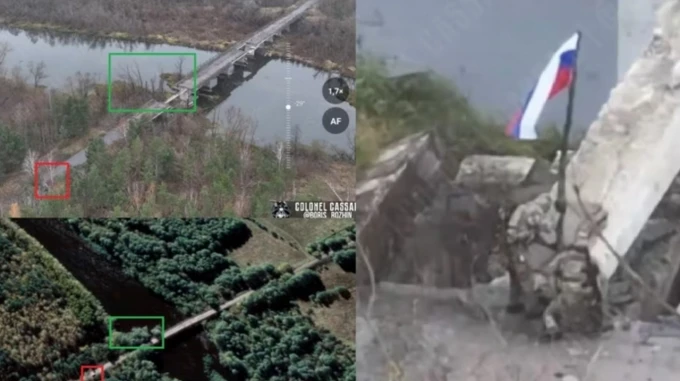 Russian flag raised near Chernihiv border: Ukrainian border guard explains – map
