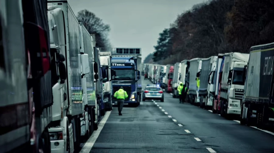 Over 2,000 lorries headed for Ukraine are stuck in Poland