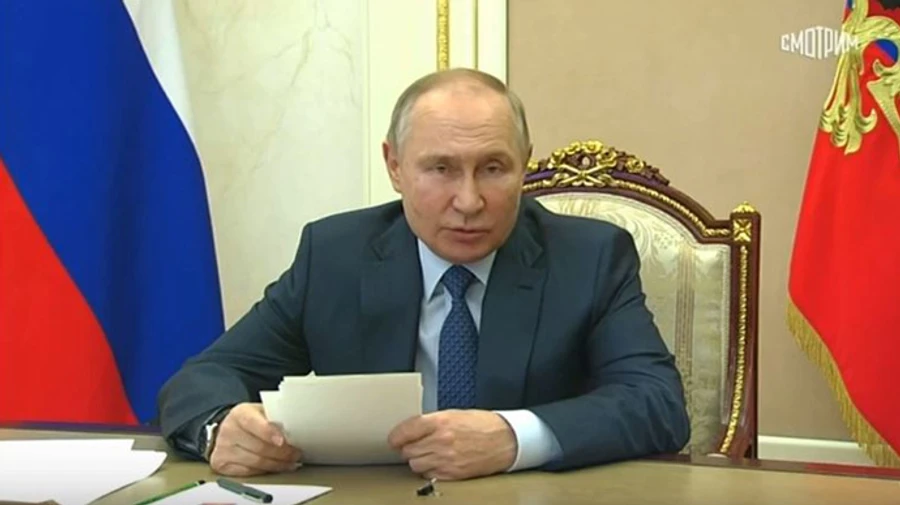 Putin claims Russia fights for its national interests using peaceful means