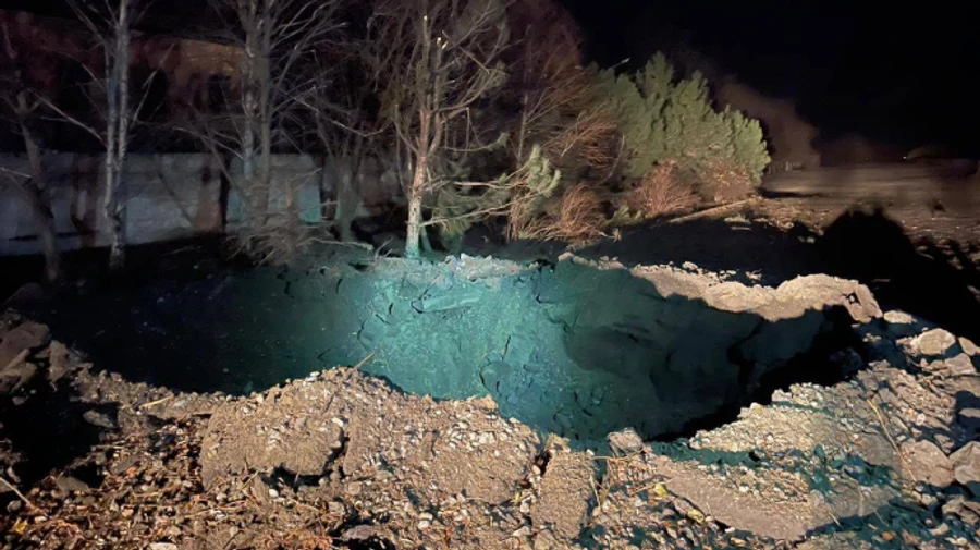 Russians fire two rockets on village near Zaporizhzhia 