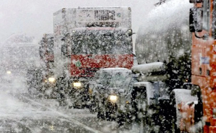 В Украину идут снегопады