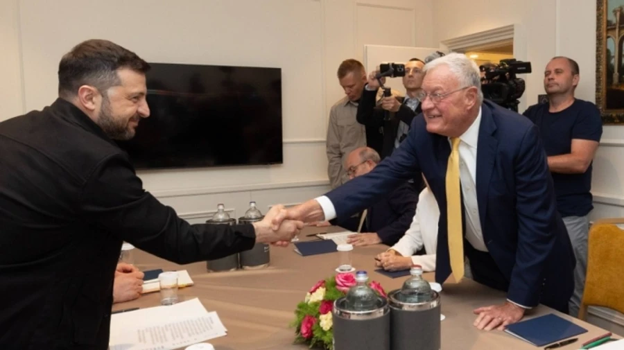 Zelenskyy meets with Trump's envoy Kellogg in Washington